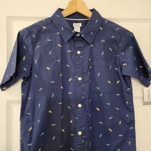 NWT Carter's Boys Surf Short Sleeve Shirt, Size 14
